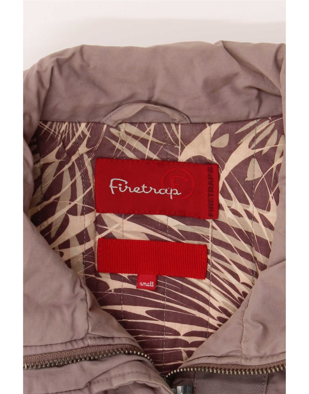 Firetrap Veste Bomber Femme UK 10 Petit Coton Gris