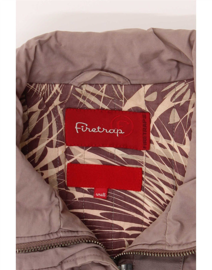 Firetrap Veste Bomber Femme UK 10 Petit Coton Gris