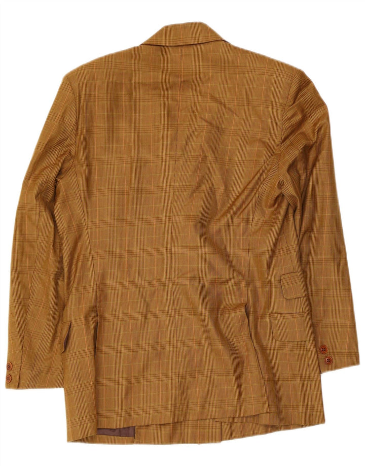 New York Industrie Veste Blazer Femme IT 40 Petit Carreau Beige