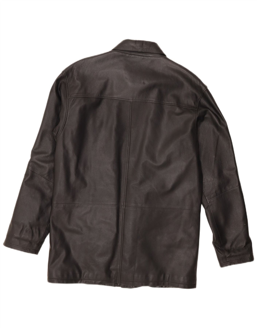 Veste en cuir homme vintage UK 44 2XL Cuir noir