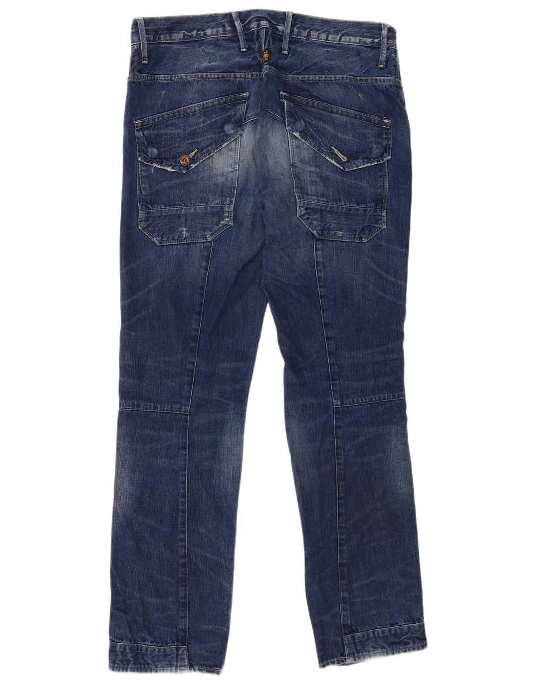 G-Star Jean droit homme W36 L32 bleu patchwork coton