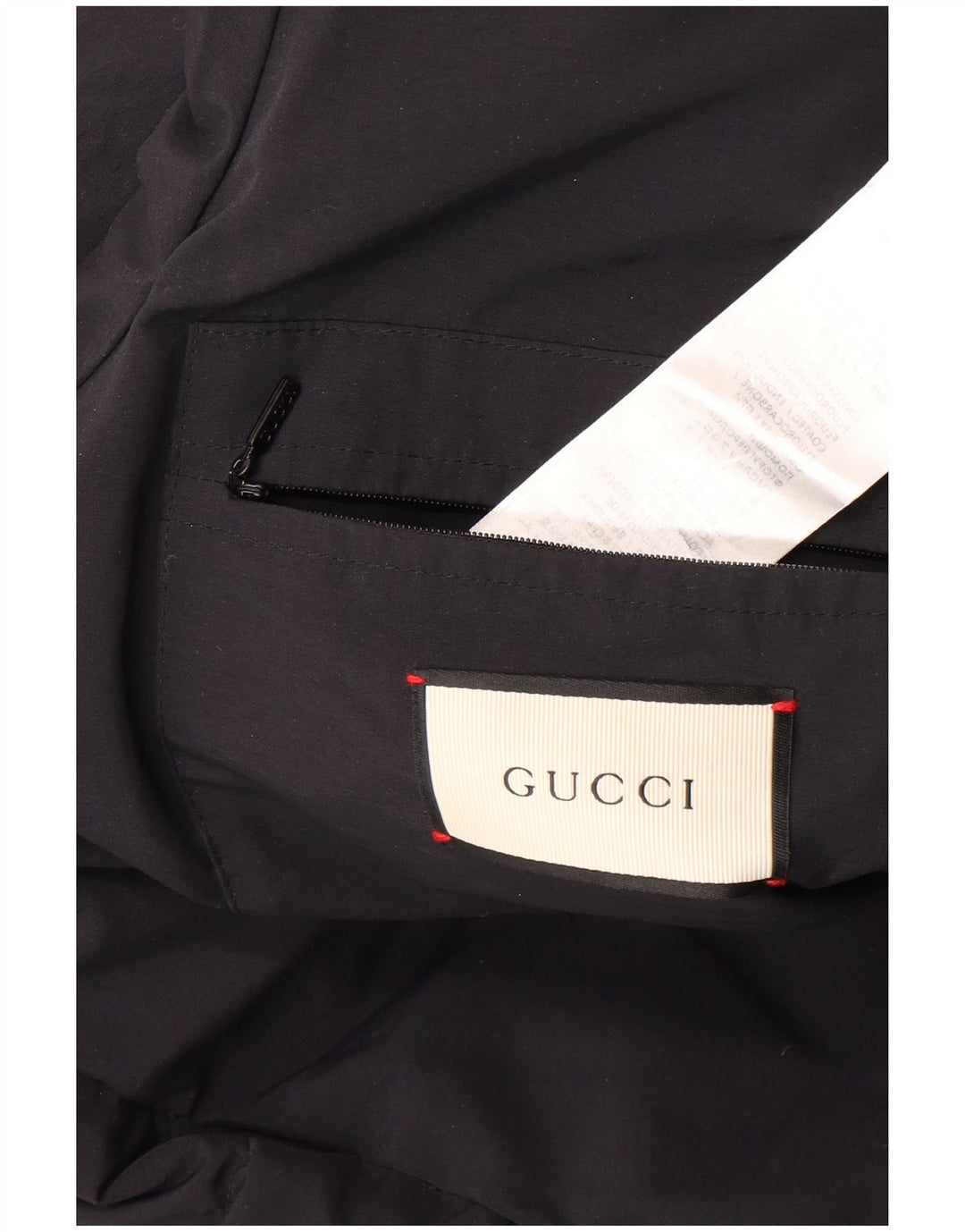 Gucci Manteau matelassé à capuche graphique pour hommes IT 46 Large Noir Polyamide