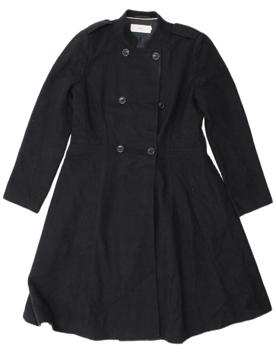John Lewis Manteau croisé pour femme UK 12 Medium Noir