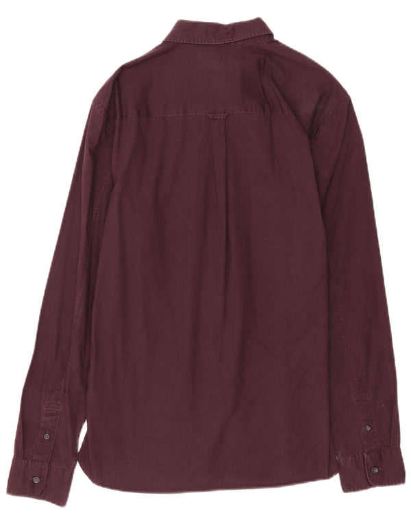 All Saints Chemise Homme Petit Bordeaux Coton