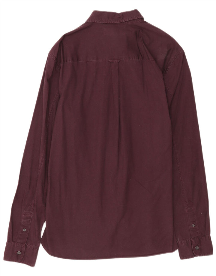 All Saints Chemise Homme Petit Bordeaux Coton