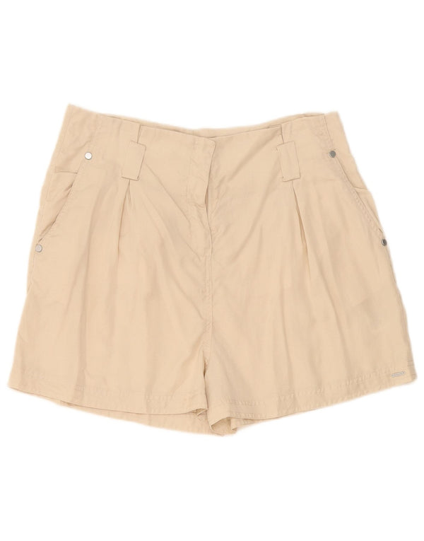 Superdry Short chino taille haute pour femme UK 14 Large W34 Beige
