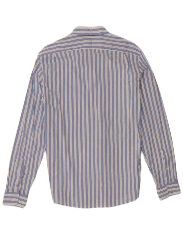 Reiss Chemise Homme Large Bleu Rayé Coton