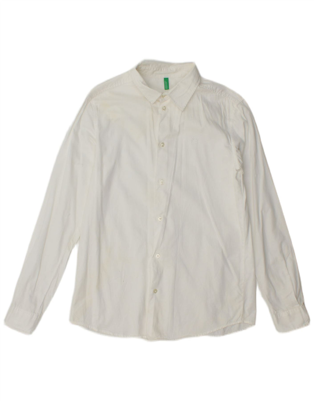 Benetton Chemise Homme Petit Blanc