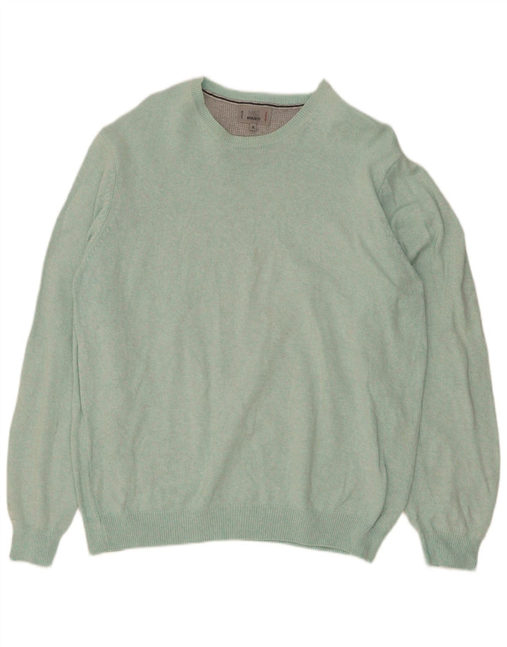 Marks & Spencer Pull à col rond coupe classique pour homme XL Bleu