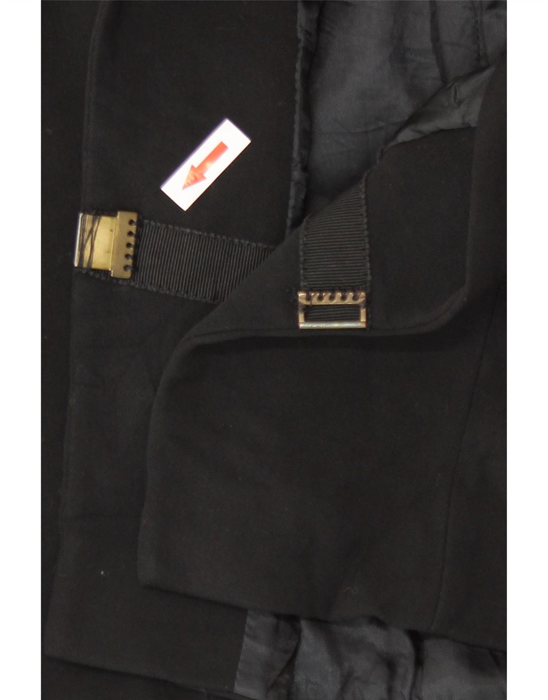 Valentino Veste Blazer Ouverte Roma Femme UK 4 XS Laine Noire