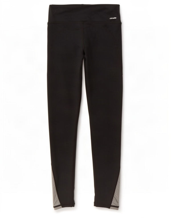 Adidas Legging Dri Fit pour femme UK 8/10 Petit Noir Polyester Colorblock