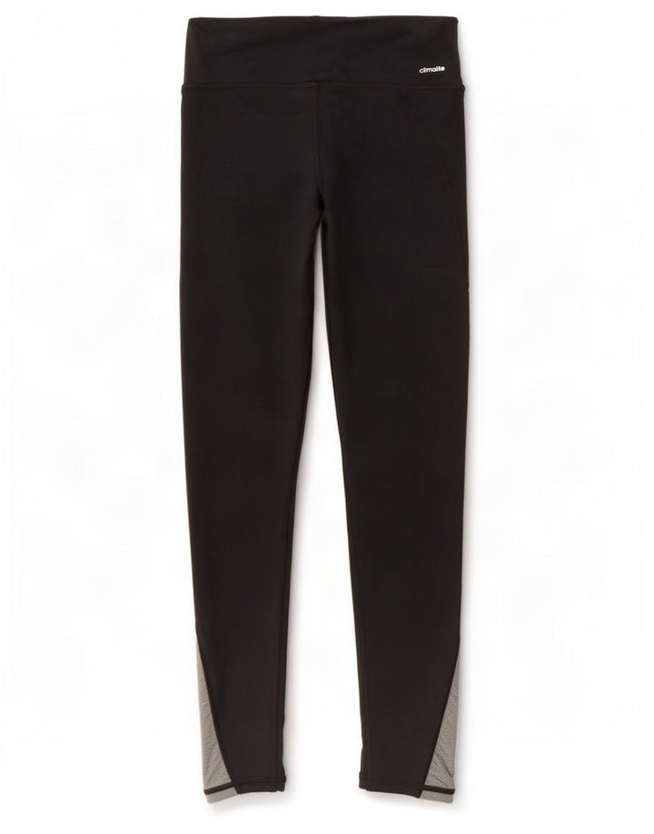 Adidas Legging Dri Fit pour femme UK 8/10 Petit Noir Polyester Colorblock