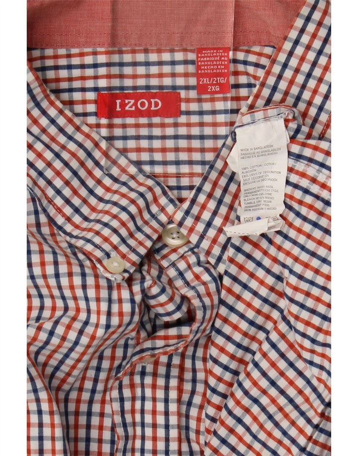 Izod Chemise Homme 2XL Coton Vichy Multicolore