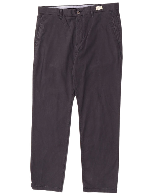 Tommy Hilfiger Pantalon Chino Droit Homme W34 L30 Bleu Marine Coton