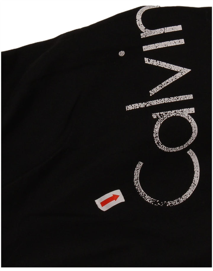 CALVIN KLEIN Short de Bain Graphique Homme Grand Noir Polyester