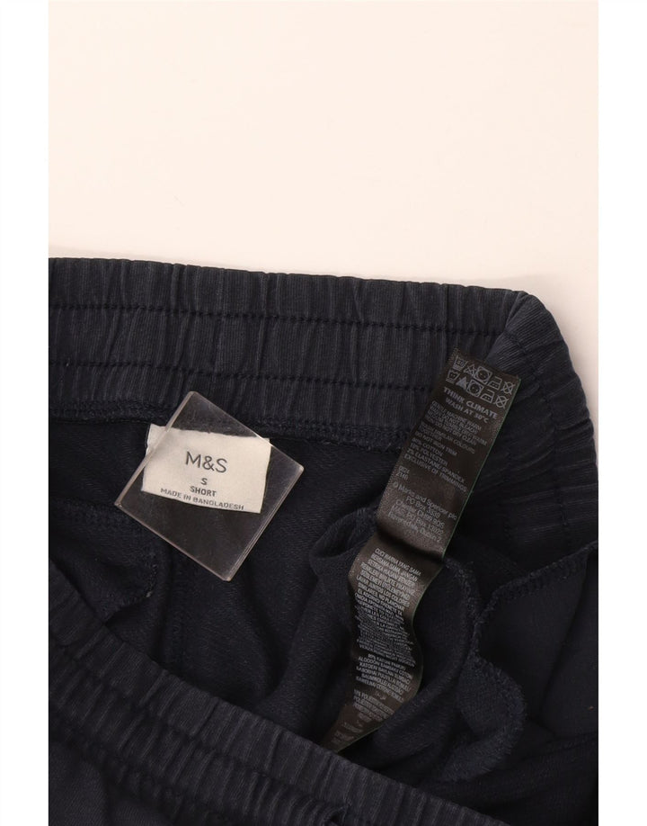 Marks & Spencer Pantalon de survêtement pour homme en coton bleu marine Small
