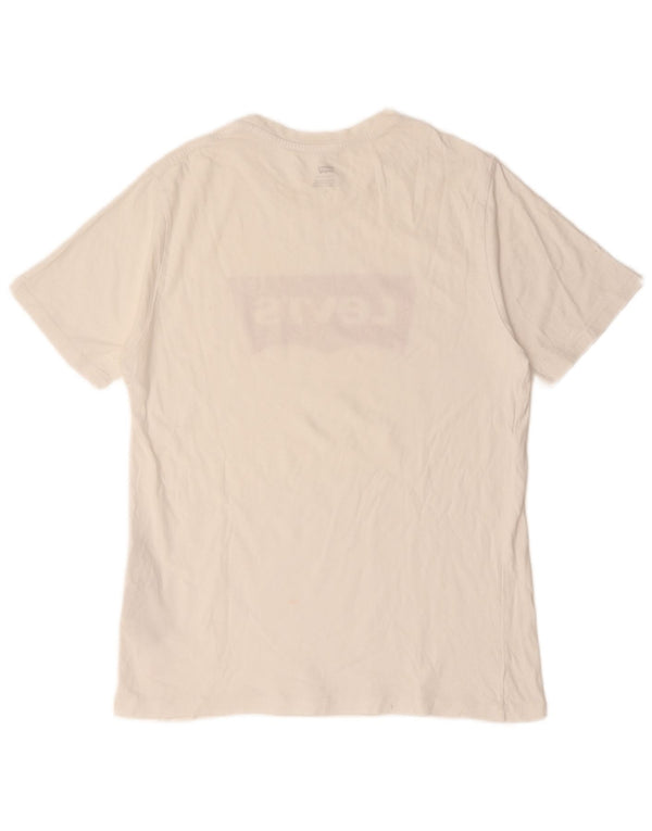 Levi's Tee-Shirt Graphique Homme Blanc Moyen Coton