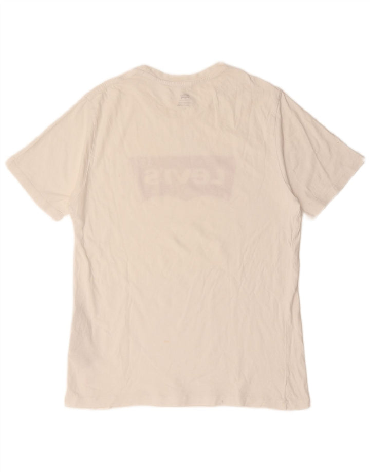 Levi's Tee-Shirt Graphique Homme Blanc Moyen Coton
