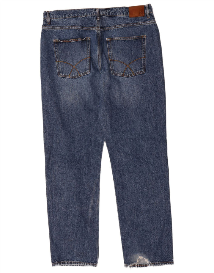 Crew Clothing Jean droit homme W36 L32 bleu