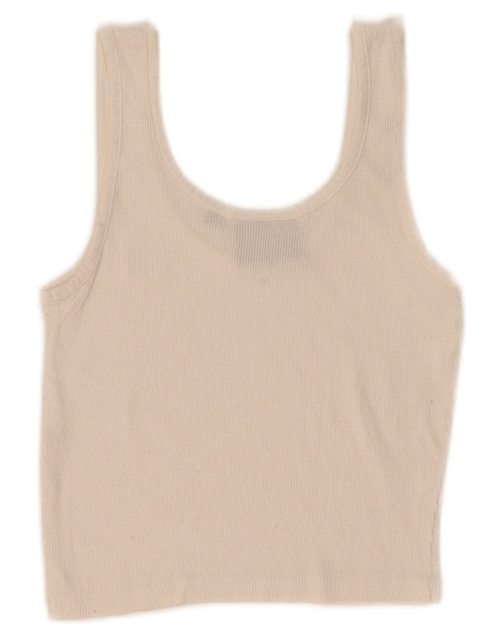 Dickies Débardeur court pour femme UK 4 XS Blanc