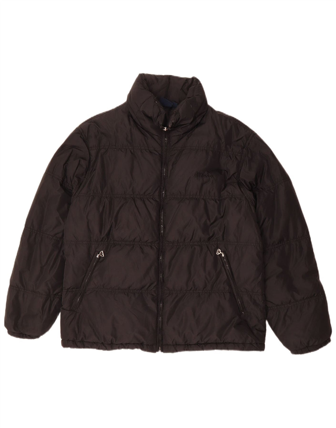 Ellesse Veste matelassée pour homme UK 38 Medium Noir Polyamide