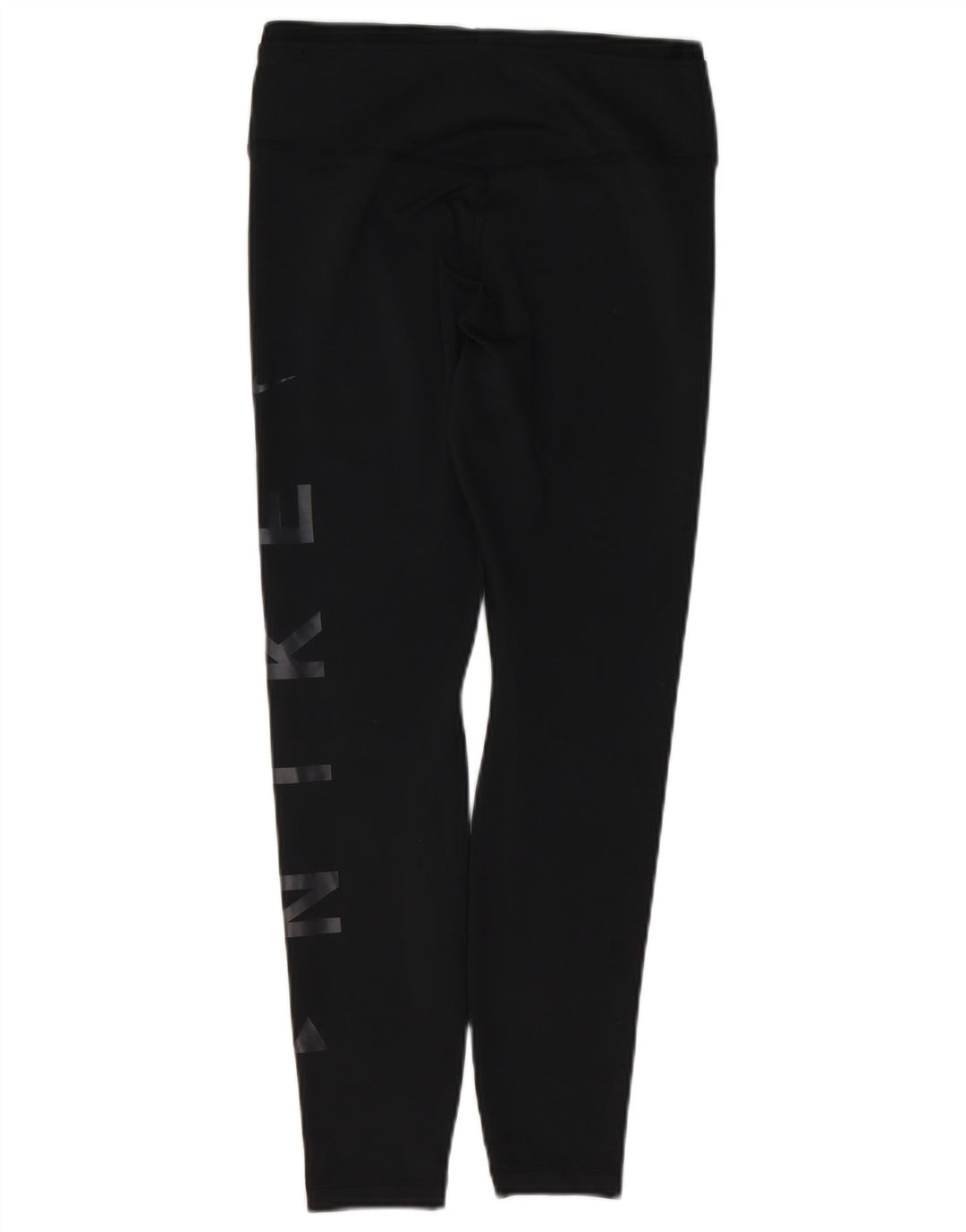 NIKE Legging graphique Dri Fit pour femme UK 12 Polyester noir moyen