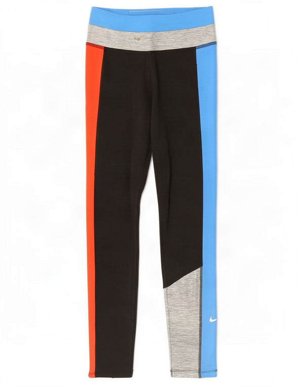 Nike Legging Dri Fit pour femme UK 10 Small Multicolore Colourblock