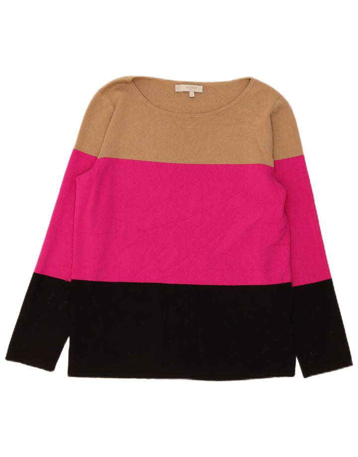 Hobbs Pull col bateau pour femme UK 14 Medium Multicolore