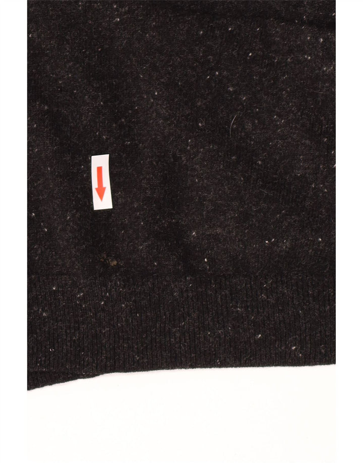Cos Cardigan surdimensionné pour femme UK 10 Petite laine mouchetée noire