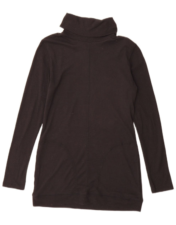 Marks & Spencer Pull long à col roulé pour femme UK 10 Small Noir