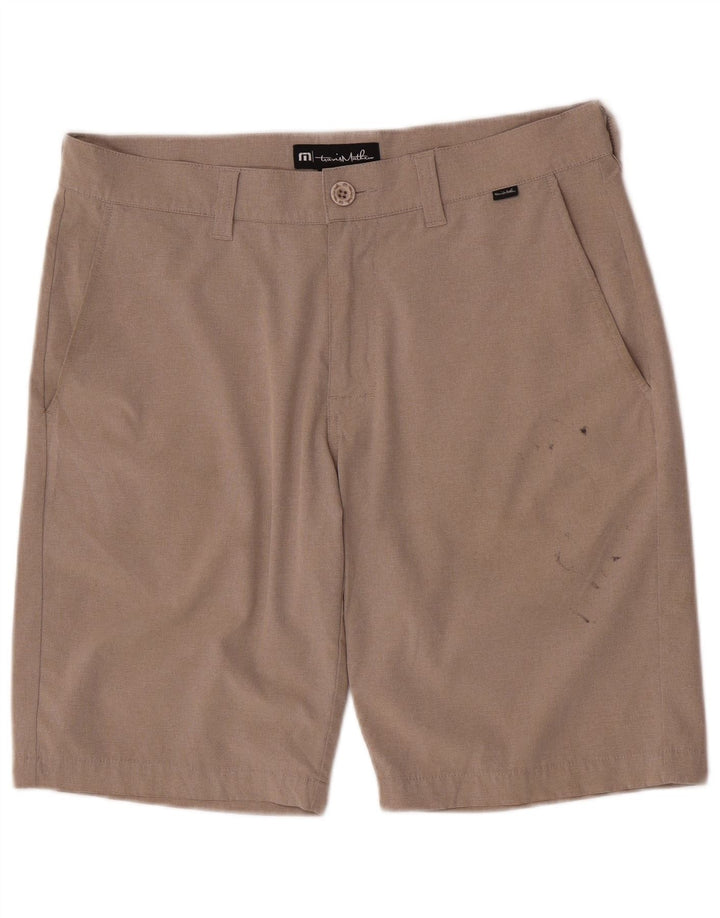 Travis Mathew Short chino coupe régulière pour homme W32 en polyester beige moyen