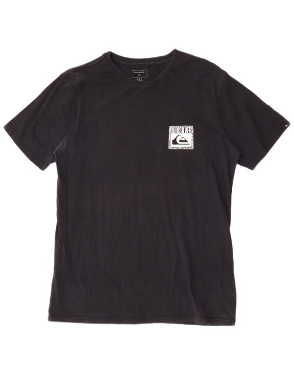 Quiksilver T-shirt graphique coupe classique pour hommes, grand, noir, coton