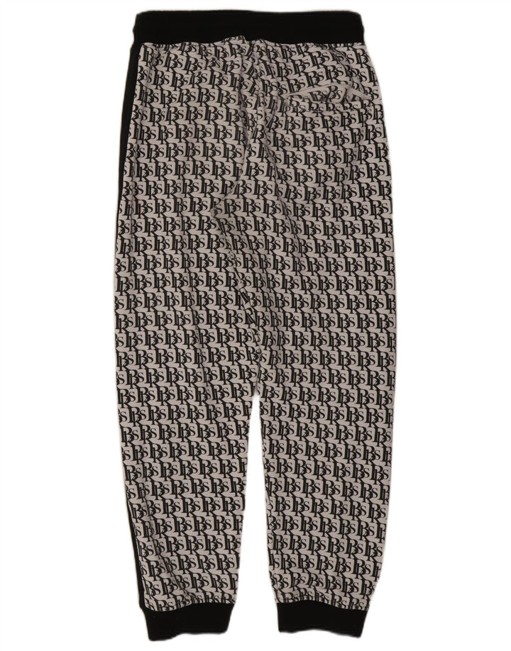 BLACK SQUAD Survêtement complet graphique coupe régulière pour hommes XL blanc colour block