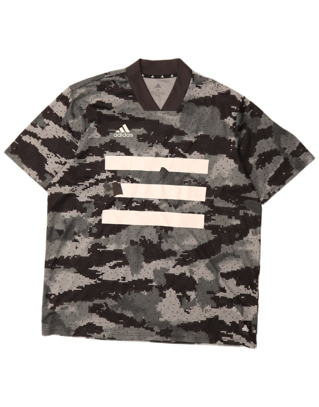 ADIDAS T-Shirt Graphique Homme Gris Moyen Camouflage Polyester