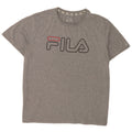 Fila T-Shirt Graphique Homme Top 2XL Gris Moucheté Polyester