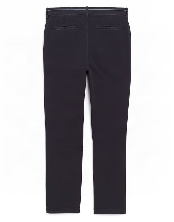 Springfield Mens Slim Chino Trousers W32 L30 Navy Blue Cotton