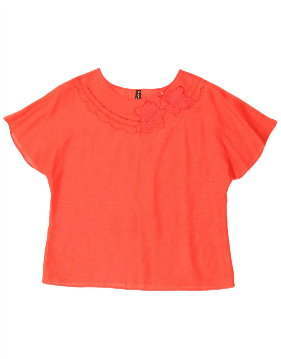 Mario Pucci Cecconi Chemisier Femme Top IT 48 XL Lin Rouge