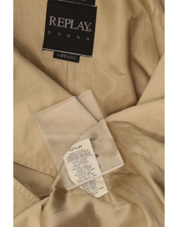 REPLAY Trench Femme UK 44 Coton Beige Moyen