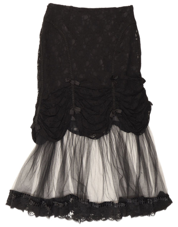 Laughing Vampire Jupe sirène pour femme UK 14 Large W34 Noir Gothique