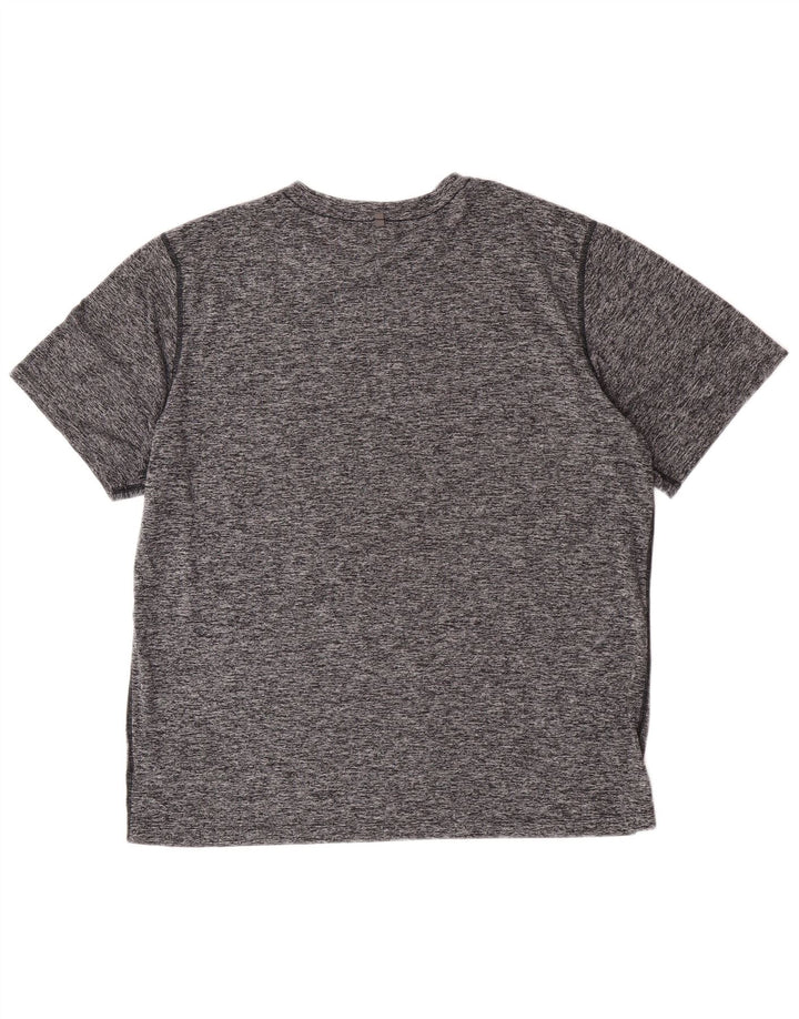 New Balance T-Shirt Homme Top XL Gris Moucheté Polyester