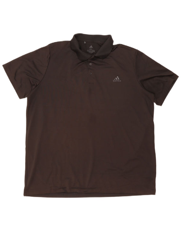 ADIDAS Polo Homme 2XL Noir Polyester
