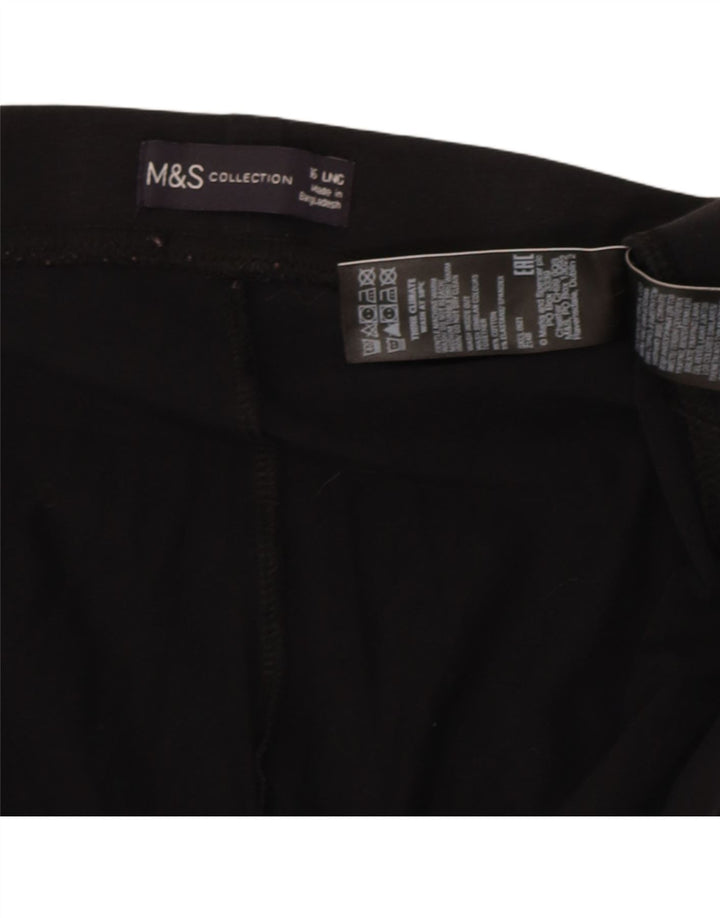 Marks & Spencer Leggings pour femmes UK 16 Large Noir Coton