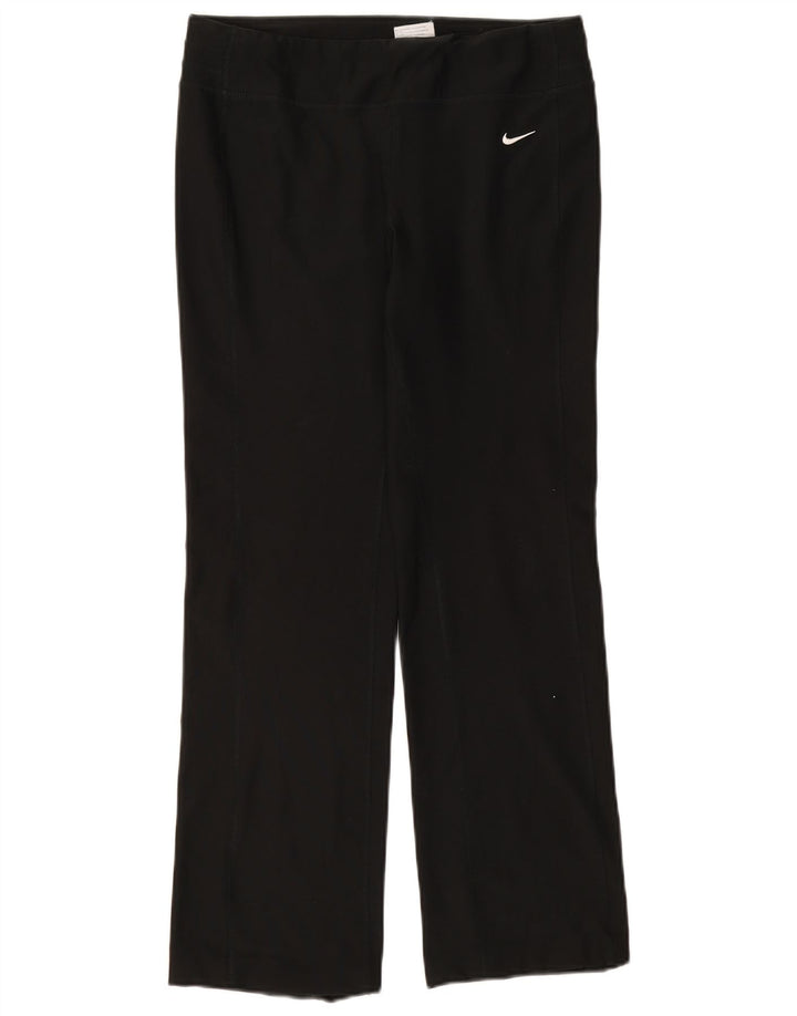 NIKE Womens Tracksuit Trousers UK 12/14 Medium  Black Polyester