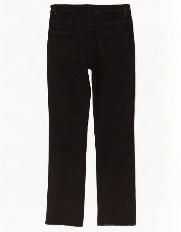 Zara Jean Bootcut Taille Haute Femme EU 36 XS W26 L27 Coton Noir