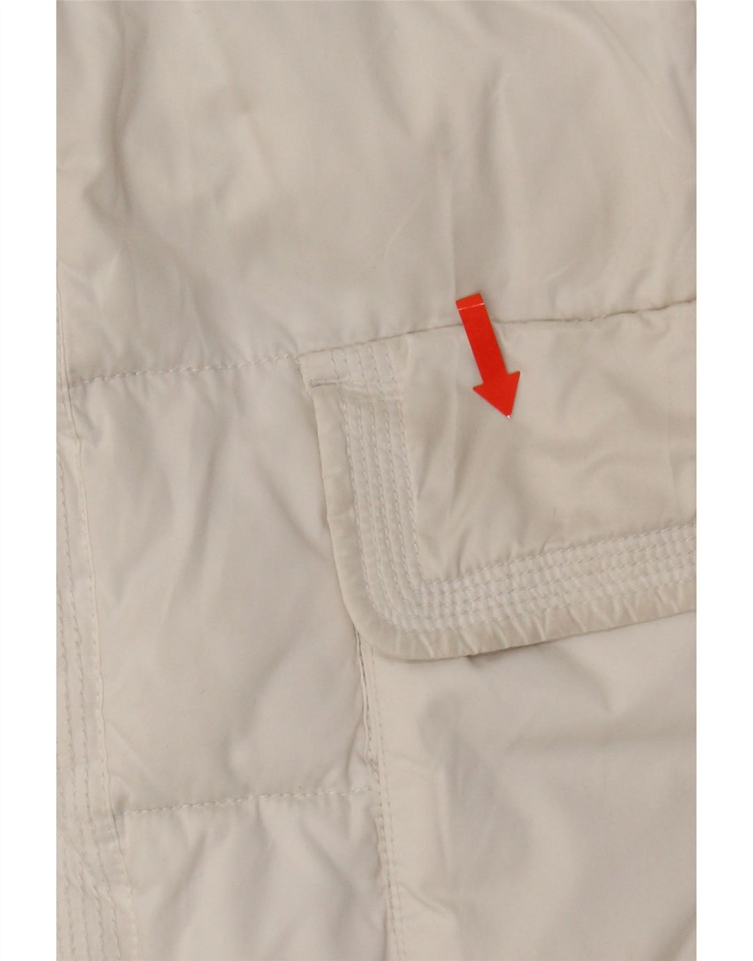 MARLBORO CLASSICS Womens Padded Coat EU 44 XL White Polyester Vintage Marlboro Classics and Second-Hand Marlboro Classics from Messina Hembry 