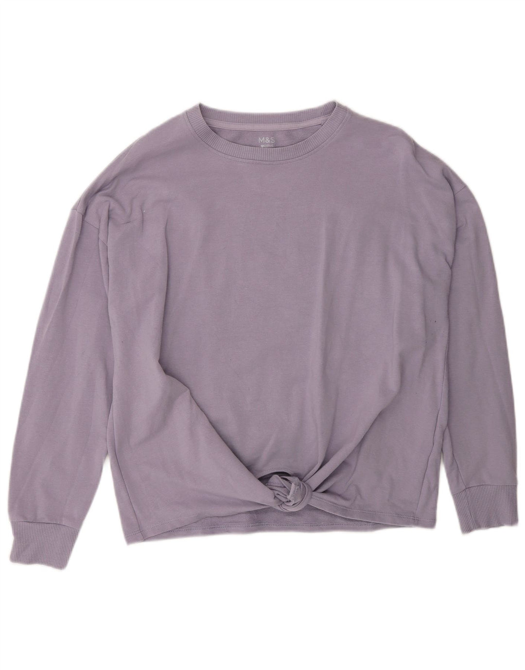 Marks & Spencer Sweat-shirt pour femme en coton violet moyen UK 12