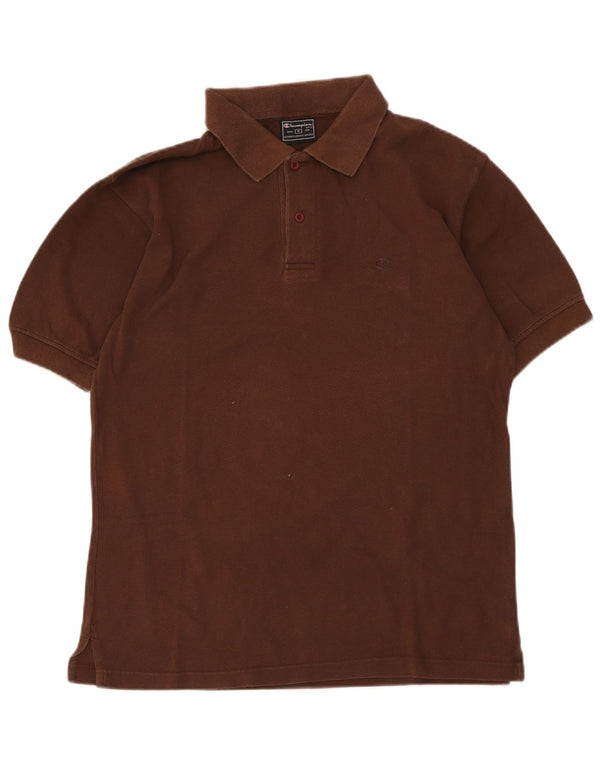 Champion Polo Homme Marron Moyen Coton