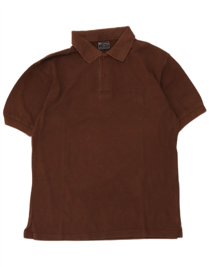 Champion Polo Homme Marron Moyen Coton
