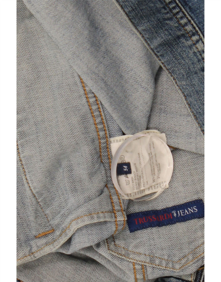 Trussardi Jeans Veste En Jean IT 54 XL Bleu Coton Homme
