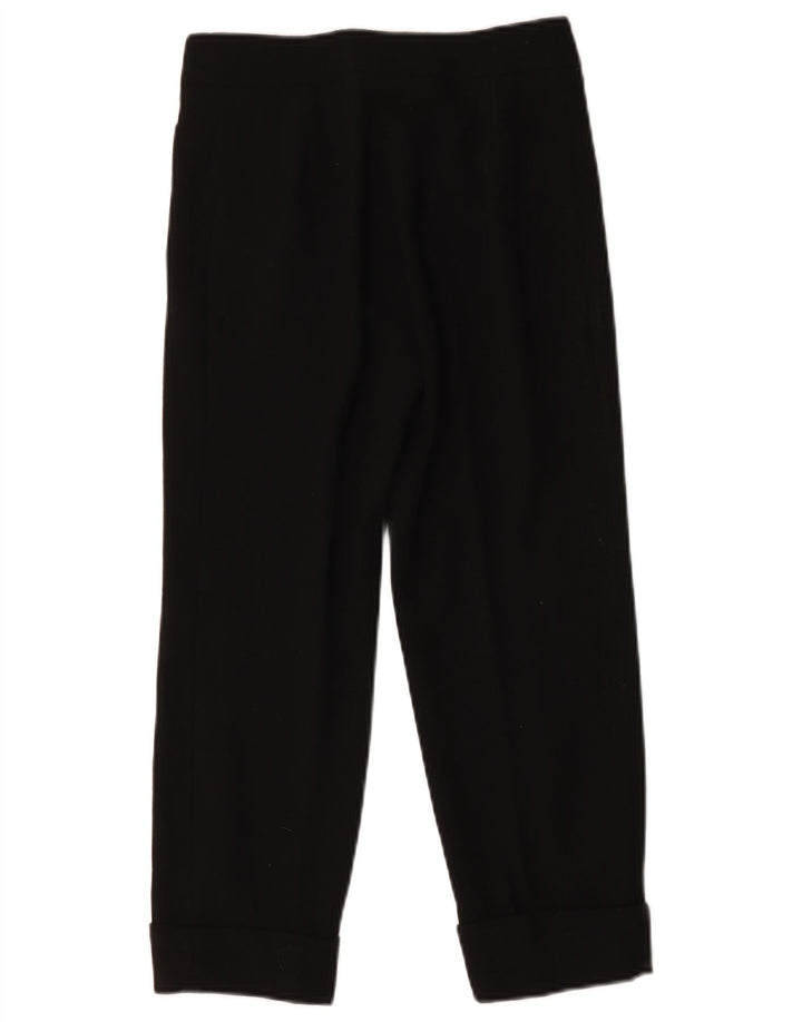Pantalon court femme vintage W26 L23 laine noire